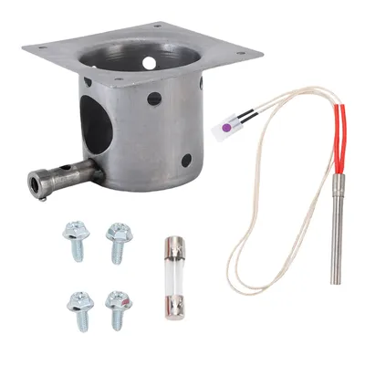 Fire Burn Pot Hot Rod Ignitor Kit Fire Burn Pot und Hot Rod Ignitor Kit Passend für Traeger Pellet Grill mit Schrauben aus Edelstahl