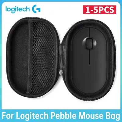 Harte EVA-Gaming-Maustasche für Logitech Pebble Wireless Mäuse, Hartschalen-EVA-Hülle, stoßfeste Tragetasche, Organizer