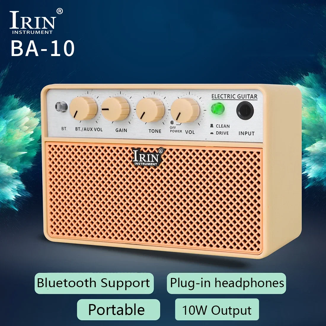 IRIN E-Gitarre Audio Verstärker 10W Drahtlose Bluetooth Lautsprecher Tragbare Professionelle Mini Verstärker Gitarre Zubehör Image