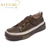 Aiyuqi Damen Turnschuhe Frühlings schuhe neue echte Leder lässige Damenschuhe große Größe 42 43 Mode flache Mädchen Studenten schuhe