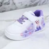 Disney Mädchen Mode Dicke Sohle Sportschuhe Frühling Kinder Frozen Princess Elsa PU Leder Laufschuhe Größe 18-29
