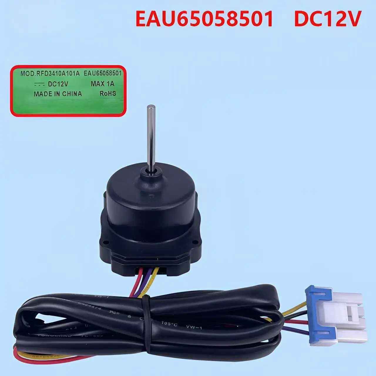 EAU65058501 MOD.RFD3410A101A moteur de ventilateur de refroidissement de réfrigérateur pour LG réfrigérateur moteur congélateur ventilateur 12V 1A pièces de réfrigérateur