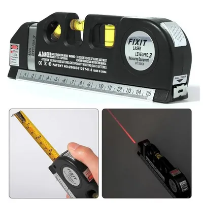 Home laser level measurement tools High precision laser level Portable multi-functional laser measuring tool with tape measure