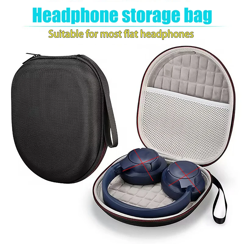 1Pc EVA Tragen Lagerung Fall Abdeckung Für SoundPEATS Raum/Edifier/JBL Drahtlose Bluetooth Noise Cancelling Kopfhörer Image