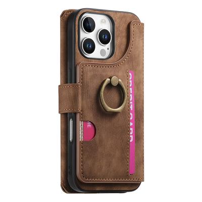 Phone Case For iPhone 17 Pro Max 17 Air 16 Pro Max Plus 16 16 Plus iPhone 16 Pro 15 15 Pro Max 15 14 Pro Max Plus 13 Pro Max Wallet Case Zipper Kickstand Card Slot Retro TPU Nylon PU Leather