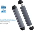 M2 SSD Case NVMe SATA Dual Protocol 10gbps 5gbps M.2 A USB A tipo C 3.2 Gen 2 Portable SATA NVMe custodia esterna SSD Box