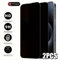 2 pezzi protezione schermo privacy HD per iPhone 11 12 13 Pro Max Mini vetro temperato per IPhone 14 15 16 17 Pro Max Plus XR XS pellicola