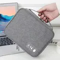 Borsa per cavi da viaggio Organizzatore di gadget USB digitale portatile Cavi per caricabatterie Custodia per cosmetici con cerniera Kit Custodia Accessori Forniture