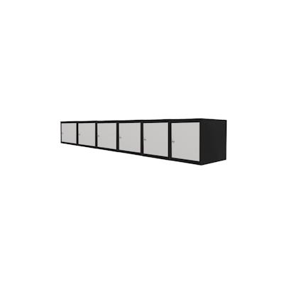PROREGAL Mega Deal | 6x Schließfachwürfel Blocky mit Drehriegelschloss für Vorhängeschloss | HxBxT 40x40x40cm | Anthrazit/Lichtgrau | Tresor Image