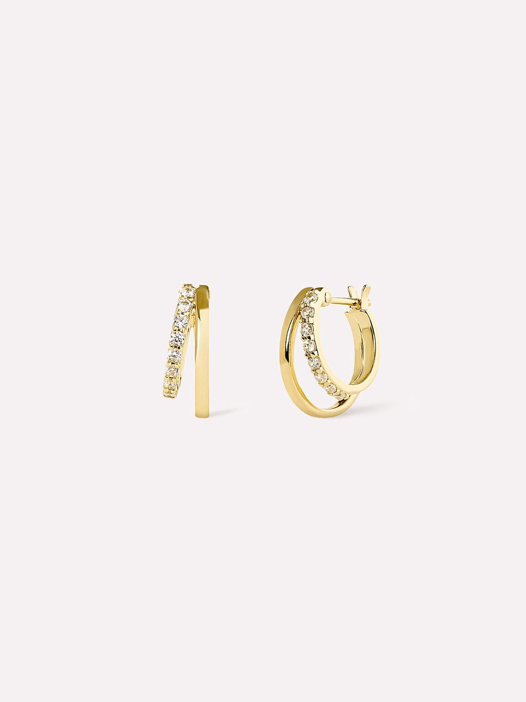 Women's Toda Double Hoop Earrings by Ana Luisa in Gold (Size OS)