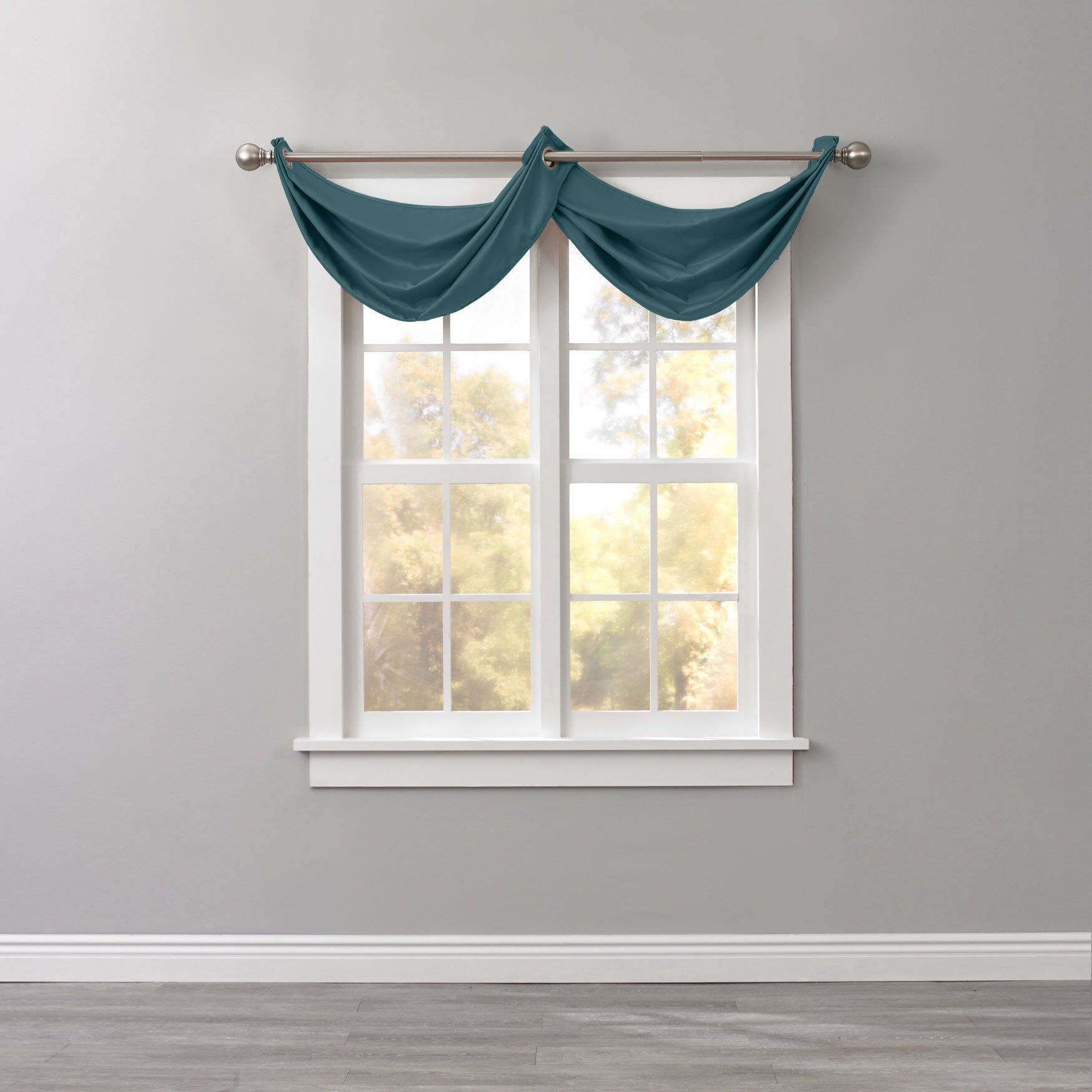 BH Studio Room-Darkening Waterfall Grommet Valance by BH Studio in Pine Window Curtain