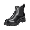 Stiefelette GEOX "Geox Stiefelette Leder/Textil", Damen, Gr. 40, schwarz, Leder, Textil, casual, Schuhe