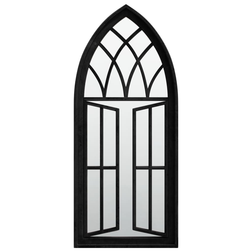 vidaXL Spiegel Schwarz 70x30 cm Eisen für Innenbereich Image