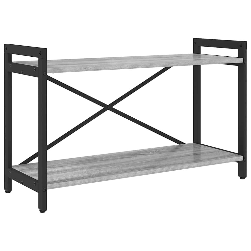 vidaXL Bücherregal Grau Sonoma 80 x 30 x 48,5 cm Holzwerkstoff Image