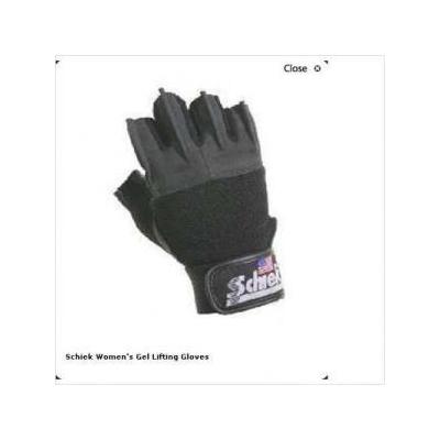 Schiek Sports Women's Gel Lifting Gloves in Black H-520 Size: XS (6"" - 7"")