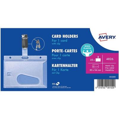Avery Zweckform 25 Namensschilder mit Clip 54X85 mm, 8.5 cm Image