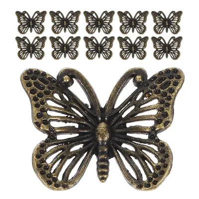 10pcs Handle Butterfly Pulls Drawer Cabinet Knob Vintage Animal Cabinet Knobs for Antique Dresser Furniture Metal Pull Handles
