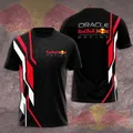 Nouveau Red Bull Racing T-Shirt homme sportif respirant séchage rapide T-Shirt Red Bull 3D imprimé manches courtes décontracté surdimensionné T-Shirt