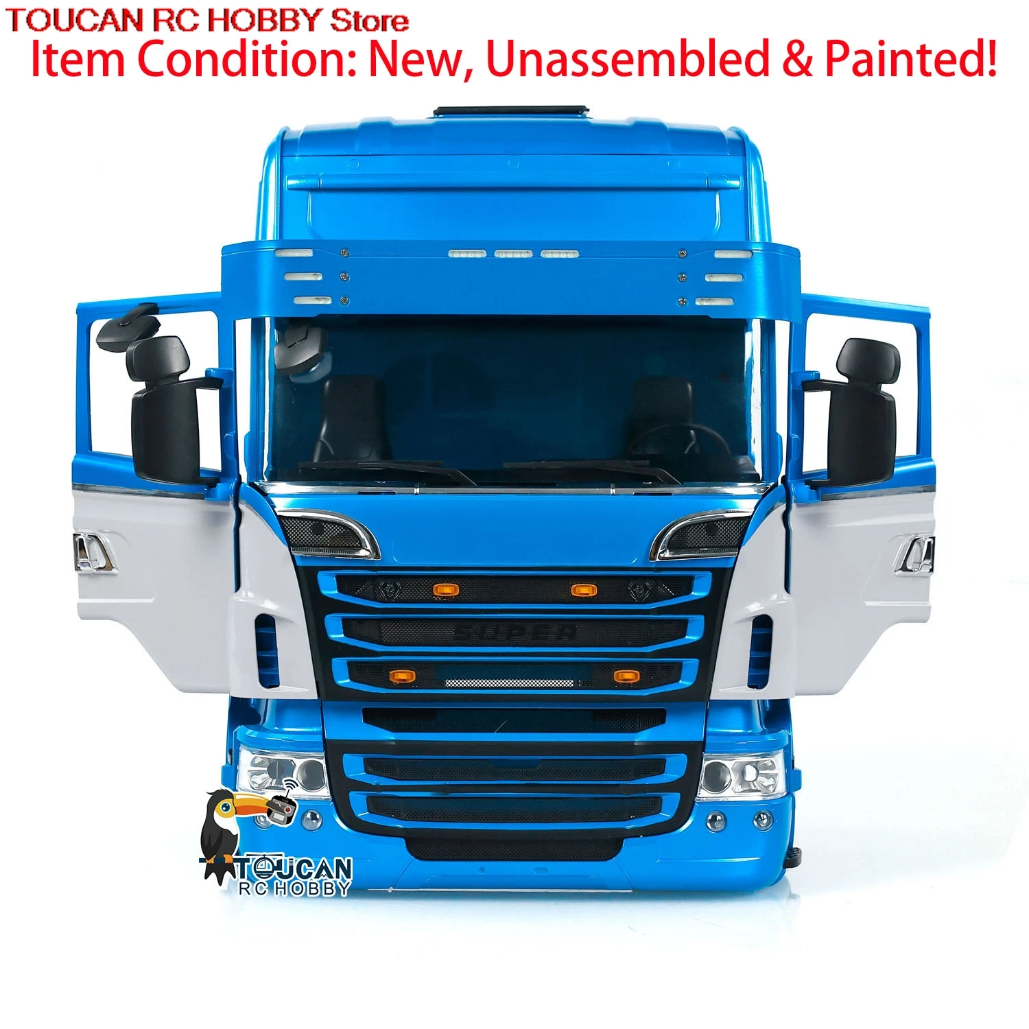 R730 Kunststoff Kabine Karosserie bemalt Kits für 1/14 RC Auto 6x6 6x4 Fernbedienung Traktor LKW DIY Modell Toucan Hobby RC Spielzeug