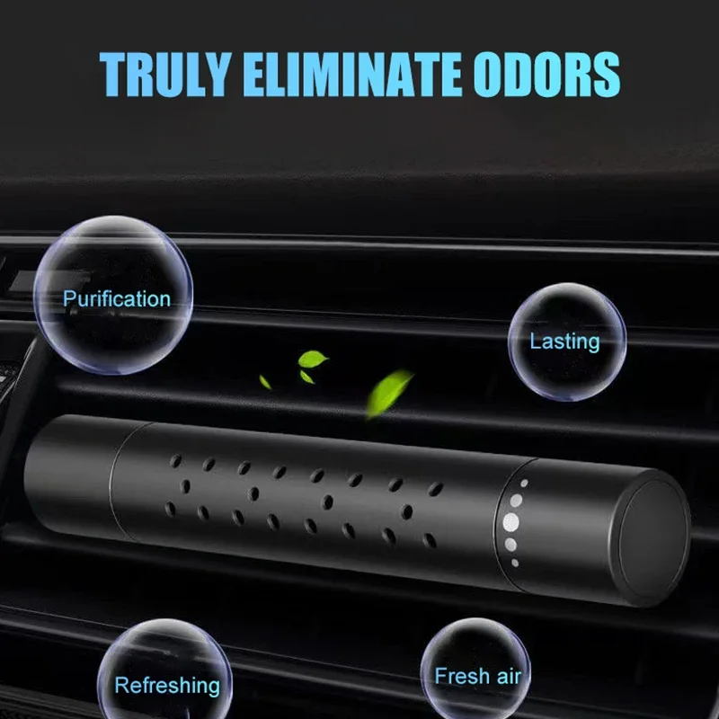 Neue Auto Air Vent Lufterfrischer Parfüm Diffusor Metall Klimaanlage Outlet Clip mit 5 Aroma Duft Sticks Auto Zubehör Image