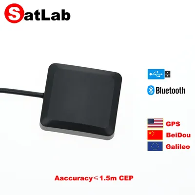 Windows Android Bluetooth GPS GNSS Receiver M10 USB NMEA Antenna GPS Galileo BeiDou QZSS SBAS SW Maps OpenCPN Google Earth GPS