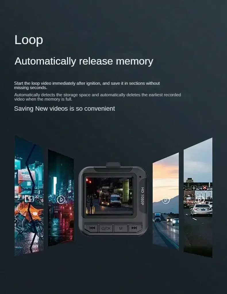 Ultra HD 1080P Autokamera – wasserdichte Dashcam mit GPS-Tracking Image