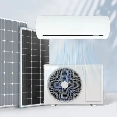 WiFi Control of 9000BTU to 24000BTU Household with AC/DC Wall Mounted Hybrid Inverter Split Solar Air Conditioning