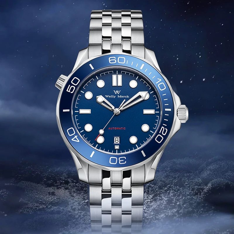 WM Watch Automatic Mechanical Watches Waterproof Business Men's Watches Watch Welly Merck Watch WM148M