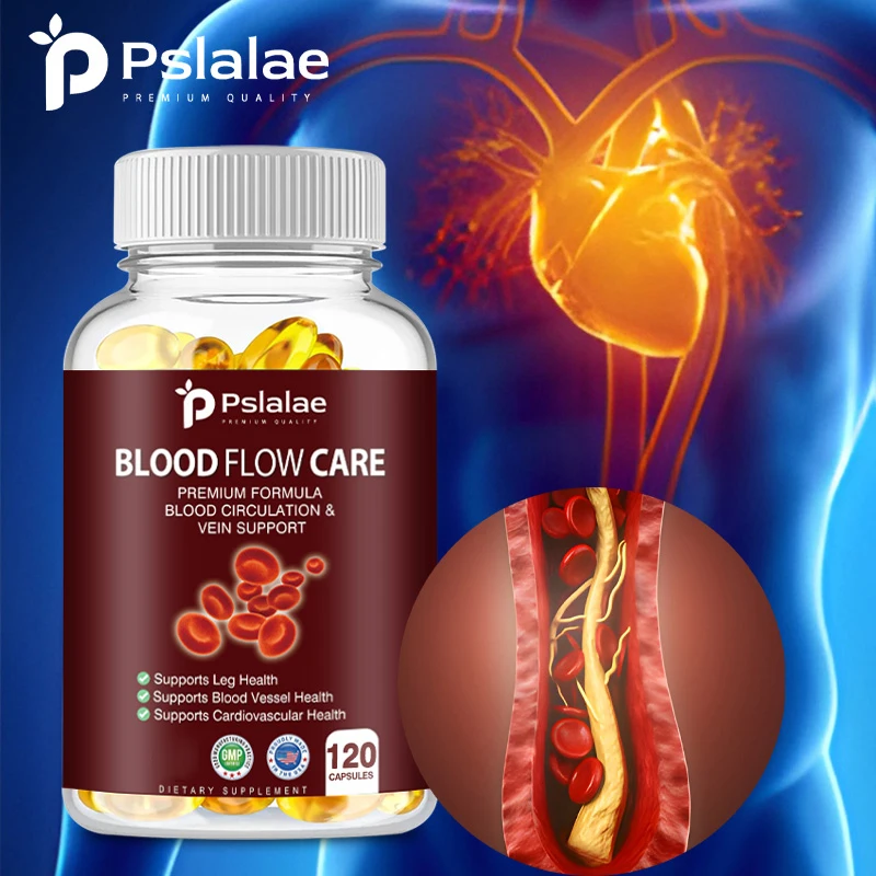 Blood Flow Care Capsules - Balance Blood Pressure, Support Heart, Cardiovascular Health, Promote Blood Circulation