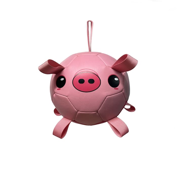 Piggy Poo and Crew Durable Interactive Fetch and Play Pig Soccer Ball, Small
