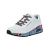 Sneaker SKECHERS "Skechers Sneaker Lederimitat", Damen, Gr. 38, weiß kombi, Lederimitat, casual, Schuhe