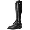 Stiefel NERO GIARDINI "Nero Giardini Stiefel Leder", Damen, Gr. 39, schwarz, Leder, casual, Schuhe