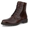 Schnürstiefelette ECCO "METROPOLE VIENNA", Damen, Gr. 39, braun (dunkelbraun), Leder, klassisch, Schuhe, Schnürboots, Klassik-Stiefelette mit Dual-Fit-Innensohle