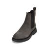 Chelseaboots MARC O'POLO "aus weichem Veloursleder", Damen, Gr. 39, schwarz (schwarz graphite), Obermaterial: 100% Leder (Rind), unifarben, Schuhe