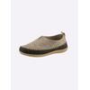 Hausschuh WALDLÄUFER, Damen, Gr. 36, beige (beige, braun), Textil, Basic, Schuhe