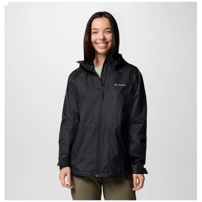 Regenjacke COLUMBIA "INNER LIMITS III JACKET", Damen, Gr. XS, schwarz, Obermaterial: 100% Polyester, sportlich, Jacken Image