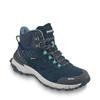Wanderschuh MEINDL "Meindl Dallas Lady Mid GORE-TEX marine/lemon", Gr. 39, schwarz, Veloursleder, Mesh, unifarben, Schuhe, GORE-TEX – Winddicht, wasserdicht und atmungsaktiv