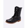 Schnürstiefelette ANDREA CONTI, Damen, Gr. 36, schwarz, Leder, Glattleder, Rindsleder, modisch, Schuhe