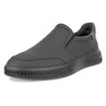 Slipper ECCO "ECCO Move M", Herren, Gr. 42, braun (schwarz, braun), Nubukleder, klassisch, Schuhe, Halbschuh, Freizeitschuh, Schlupfschuh mit Stretcheinsätzen