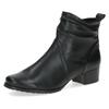 Stiefelette CAPRICE, Damen, Gr. 41, schwarz, Nappaleder, klassisch, Schuhe, Blockabsatz, Ankleboots, Komortschuh in Weite H (= sehr weit)