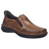 Slipper JOSEF SEIBEL "New Anvers 22", Herren, Gr. 42, braun (cognac), Leder, used, casual, Schuhe, Anzugschuh, Komfortschuh in Weite K