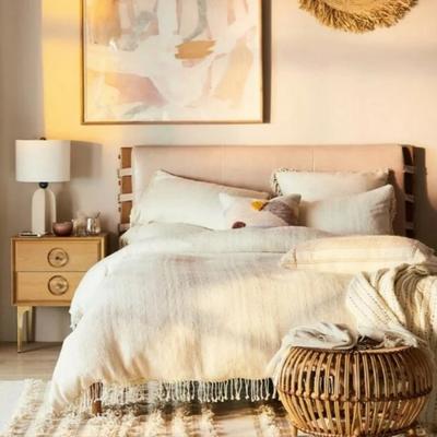 Anthropologie Bedding | Anthropologie Woven Halley Duvet Cover - Ivory | Color: Cream | Size: Calking