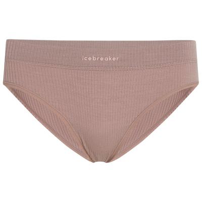 Icebreaker - Women's Merino Blend Rib Lotus Hipster - Merinounterwäsche Gr M braun Image