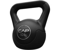 CAP Barbell 10-lb Vinyl Kettlebell, Black