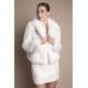 Coast Womens Occasion Short Faux Fur Coat - White - Size 16 UK | Coast Sale | Discount Designer Brands