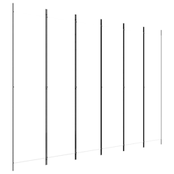 vidaXL 6-tlg. Paravent Weiß 300x220 cm Stoff Image