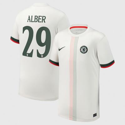 Chelsea Pokal Stadion Auswärtstrikot 2025-26 - Kinder mit Aufdruck Alber 29 Image