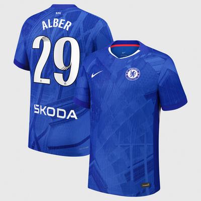Chelsea WSL Nike Dri-FIT ADV Match Heimtrikot 2025-26 mit Aufdruck Alber 29 Image