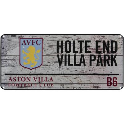 Aston Villa Retro Metall Straßenschild Image