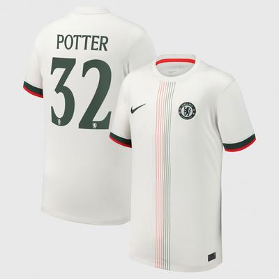 Chelsea Pokal Stadion Auswärtstrikot 2025-26 - Kinder mit Aufdruck Potter 32 Image